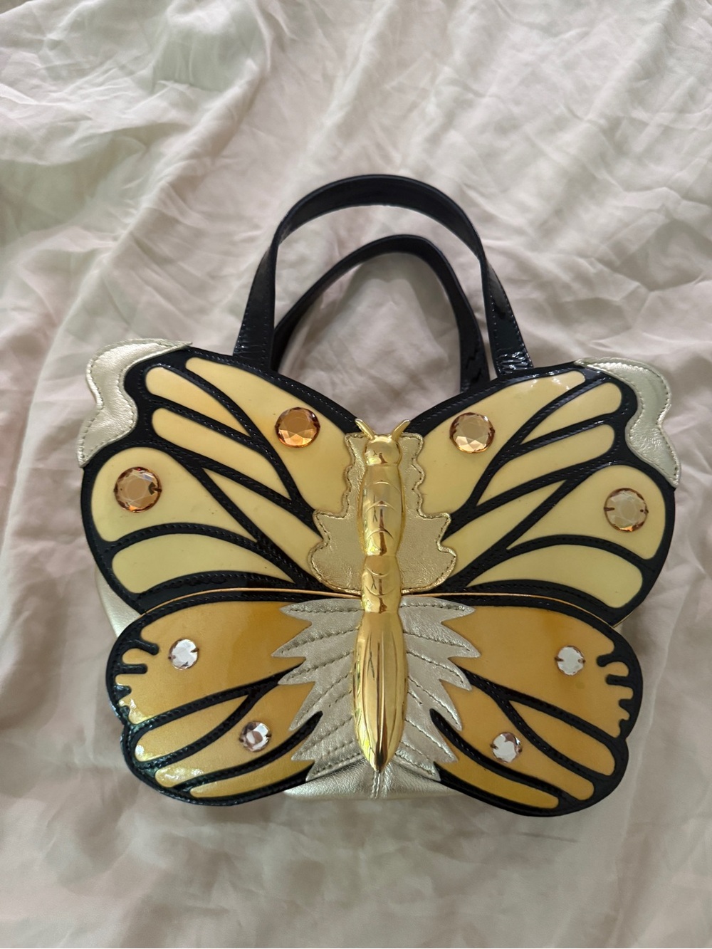 BRACCIALINI leather handbag butterfly